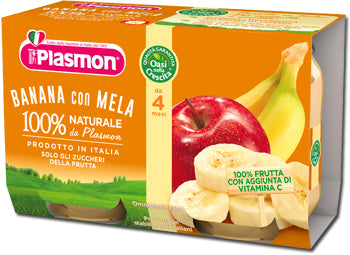 Plasmon omogeneizzato banana/mela 2 x 104 g