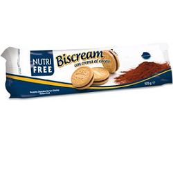 Nutrifree biscream con crema al cacao 125 g