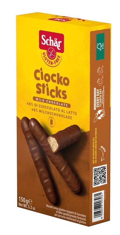 Schar ciocko stick ricoperti di cioccolato al latte 150 g