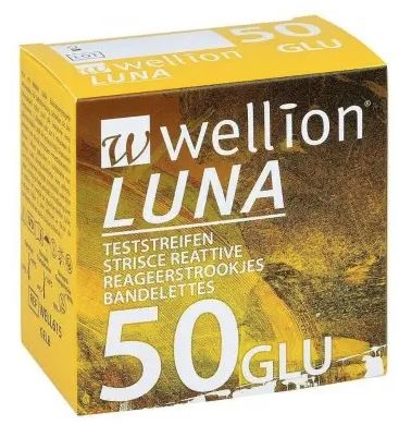 Wellion luna 50 strips strisce per misurazione glicemia