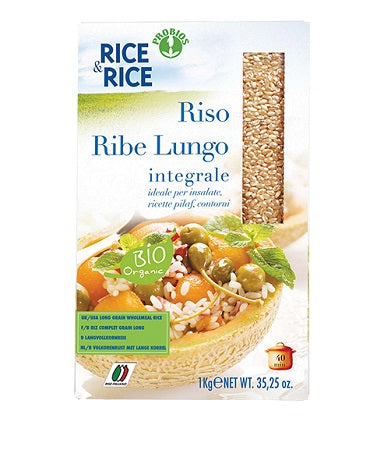 Rice&rice riso lungo ribe integrale 1 kg