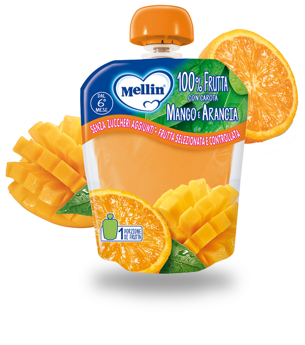 Mellin pouch arancia mango 90g