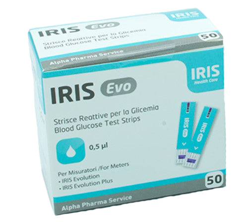 Strisce misurazione glicemia iris evo 50 pezzi