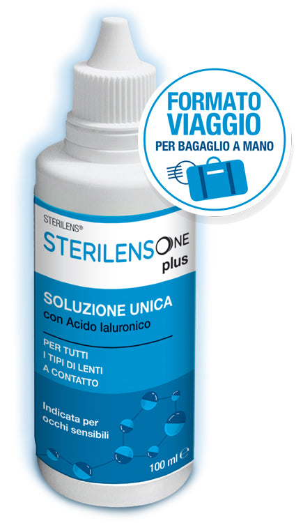 Soluzione unica sterilens one plus con acido ialuronico 100 ml
