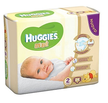 Pannolino huggies extra care bebe' base 2 24 pezzi