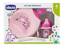 Ch set pappa 6m+ rosa c/cucch
