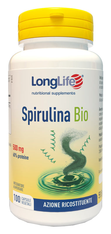 Longlife spirulina bio 500 mg 100 capsule vegetali