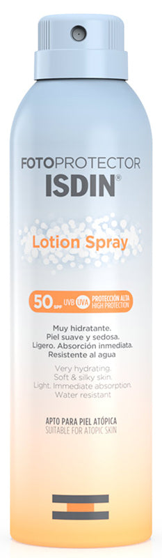 Fotoprotector lotion spray