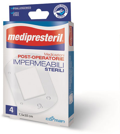 Medicazione post operatoria medipresteril impermeabile 7,5x5cm 5 pezzi