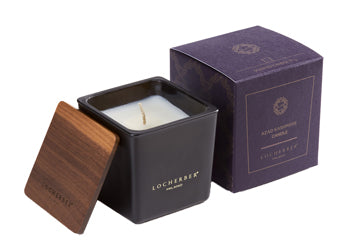 Locherber milano mood collection linea tessuti pregiati azad kashmere candela profumata vaso nero 90