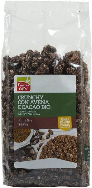 Crunchy avena cacao 375g bio