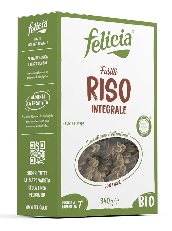 Felicia bio riso integrale fusilli 340 g