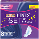 Lines seta ultra notte 8pz
