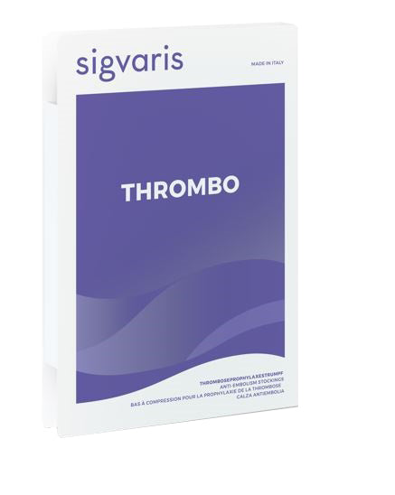 Sigvaris thrombo gambaletto corto punta aperta bianco s