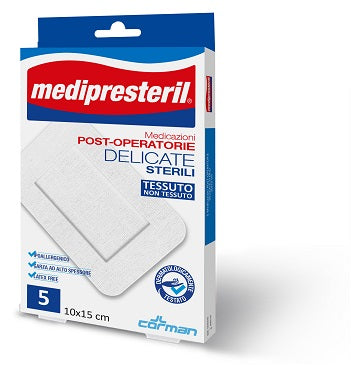 Medicazione post operatoria medipresteril delicata tnt 10x25cm 3 pezzi