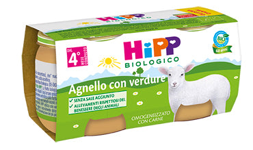 Hipp bio omog agnello 2x80g