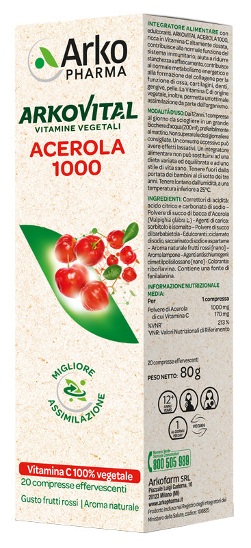 Arkovital acerola 1000 20cpr