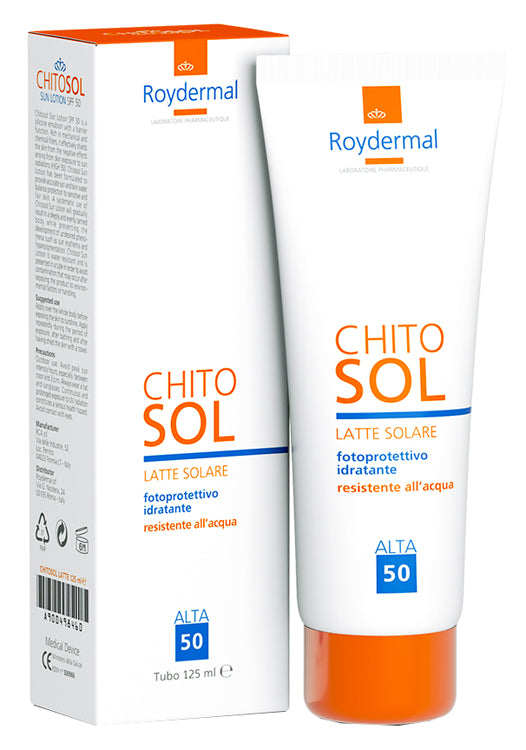 Chitosol latte solare fp 50 tubo 125 ml