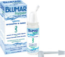 Blumar hyper spray no gas soluzione ipertonica di acqua di mare e acqua termale per igiene naso e or