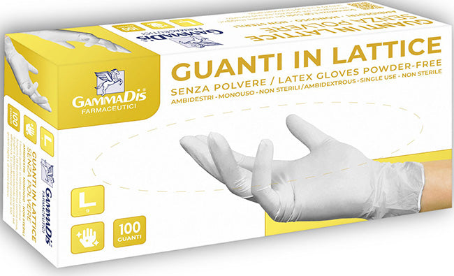 Guanti lattice senza polvere small 100 pezzi