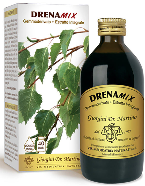 Drenamix gemmoderivato + estratto integrale senza alcool 200 ml 40 dosi