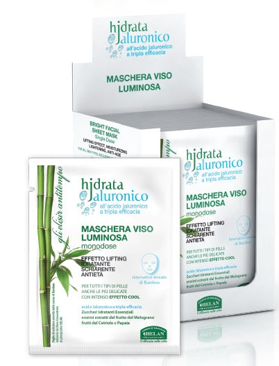 Hjdrata jaluronico maschera viso luminosa monodose 15 ml