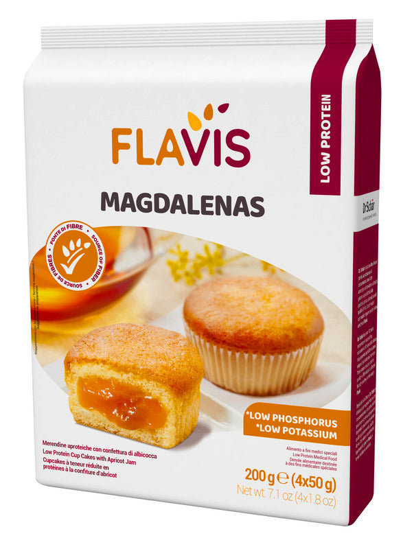 Flavis magdalenas alb 4x50g