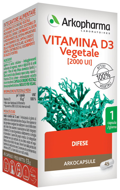 Arkocps vitamina d3 veg 45cps