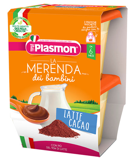 Plasmon la merenda dei bambini merende latte cacao asettico 2 x 120 g