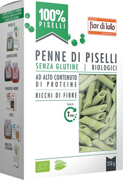 Penne piselli verdi s/gl 250g