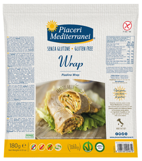 Piaceri medit piadina wrap180g