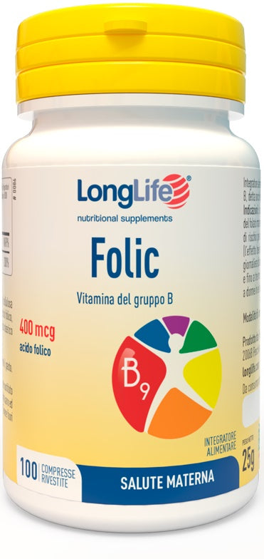 Longlife folic 400 mcg 100 compresse