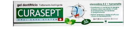 Curasept dentifricio gel 0,20% con ads astringente 75 ml