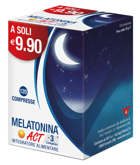 Melatonina act +3 complex 120 compresse