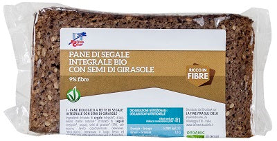 Fsc biofibre+ pane di segale integrale con semi di girasole biologico ad alto contenuto di fibre 500