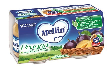 Mellin-omo prugna/mela 2x100<