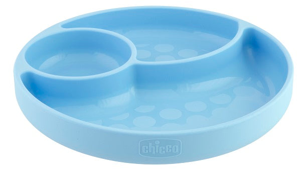 Ch piatto silicone ventosa bl