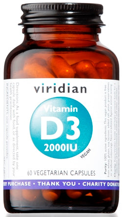 Viridian vitamin d3 2000iu 60c