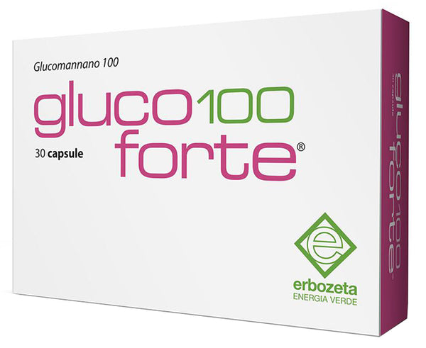 Gluco 100 forte glucomannano 100 30 capsule da 900 mg