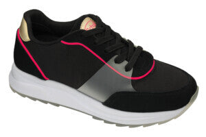 Beyonce' nylon+suede w nero38