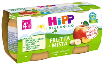 Hipp bio omog frut mista 2x80g