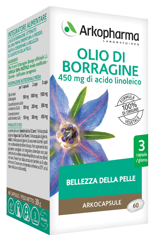 Arkocps olio borragine 60cps