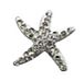 Orecchini sterili starfish white cryst bjt928