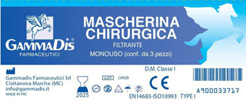 Mascherina chirurgica 3pz