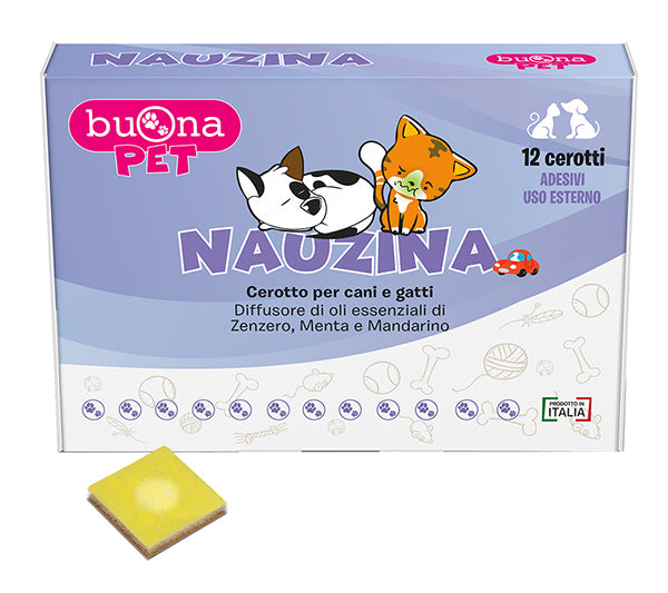 Nauzina cerotto cani gatti 12p