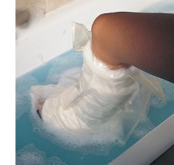 Acquastop gamba intera copertura riutilizzabile per la protezione, durante la doccia o il bagno, deg