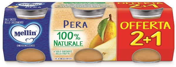 Mellin omog pera 3pz 100g
