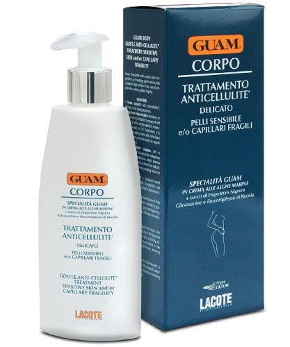 Guam crema corpo trattamento anticellulite delicato per pelli sensibili e o capillari fragili 200 ml