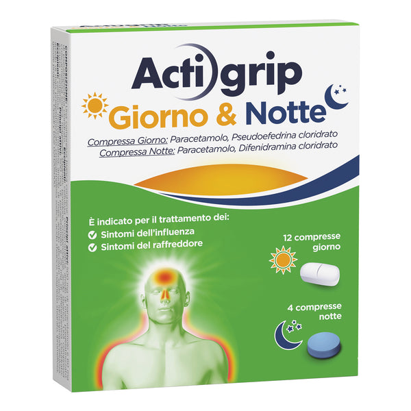 Actigrip giorno&notte*12+4cpr