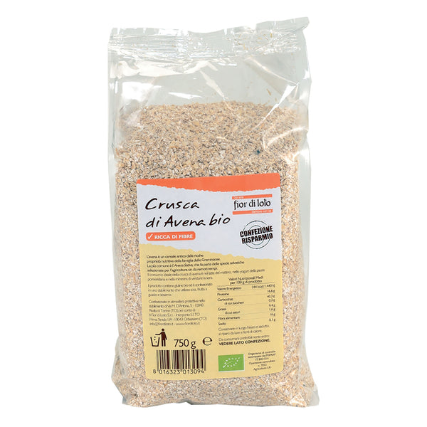 Crusca di avena bio 750g fdl